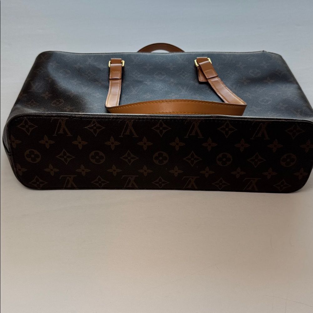 Authentic LOUIS VUITTON Vintage Luco Tote Bag Monogram Brown Logo LV - Picture 8 of 14